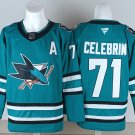 Men's San Jose Sharks #71 Macklin Celebrini Teal With A Patch Authentic Jersey