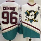 Anaheim Mighty Ducks #96 Charlie Conway White Vintage CCM Jersey