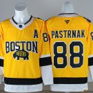 Boston Bruins #88 David Pastrnak Yellow 2026 Winter Classic Jersey