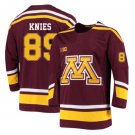 Men's Matthew Knies #89 Minnesota Golden Gophers Hockey Stitched Jersey Maroon