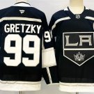 Men's Los Angeles Kings #99 Wayne Gretzky Black Stitched Hockey Jersey