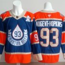 Men's Edmonton Oilers #93 Ryan Nugent Hopkins Blue Heritage Classic Authentic Jersey