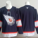 Men's Edmonton Oilers Blank Blue Retro Throwback Stitched Jersey