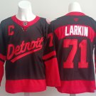 Men's Detroit Red Wings #71 Dylan Larkin Black 2025 Stadium Series Jersey