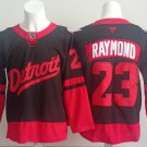 Men's Detroit Red Wings #23 Lucas Raymond Black 2025 Stadium Series Jersey