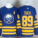 Men's Buffalo Sabres #89 Alex Tuch Royal Home With A Patch Stitched Jersey