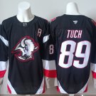 Men's Buffalo Sabres #89 Alex Tuch With A Patch Jersey 2025 Stitched Black