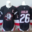 Men's Buffalo Sabres #26 Rasmus Dahlin With C Patch Jersey 2025 Stitched Black