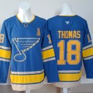 Men's St. Louis Blues #18 Robert Thomas With A Patch Blue 2025 Stitched Hockey Jersey