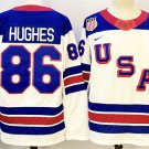 Men's USA #86 Jack Hughes White 2025-2026 Stitched Jersey