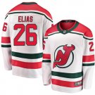 Men's New Jersey Devils #26 Patrik Elias White Red CCM Vintage Throwback Jersey