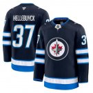 Men's Winnipeg Jets #37 Connor Hellebuyck Connor Hellebuyck Navy Jersey