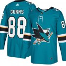 Men's Adidas San Jose Sharks #88 Brent Burns Teal Stitched NHL Jersey