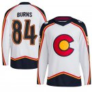 Men's Colorado Avalanche #84 Brent Burns Fanatics White Reverse Retro Jersey