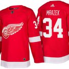 Men's Detroit Red Wings #34 Petr Mrazek Red Home 2017-2018 adidas Hockey Jersey