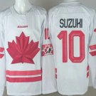 Men's Canada #10 Nick Suzuki White 2026 Olympics Authentic Jersey