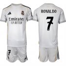Real Madrid #7 Ronaldo 25-26 White Home Soccer Jersey Suit