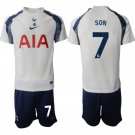 Men's Tottenham Hotspur #7 Son Heung-min 2025-26 White Home Soccer Jersey