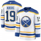Men's Buffalo Sabres #19 Peyton Krebs Fanatics White Royal Away Premium Jersey