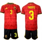 Men's Belgium #3 THEATE National Team FIFA x World Cup 2026 Home Red Jersey