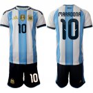 Men's Argentina #10 MARADONA National Team FIFA x World Cup 2026 Home White Jersey