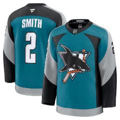 San Jose Sharks #2 Will Smith Teal Alternate Stitched Hockey Jersey