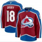 Men's Jack Drury Jersey #18 Colorado Avalanche All Stitched Red