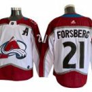 Colorado Avalanche #21 Peter Forsberg White Jersey