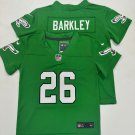 Toddler Little Kid Eagles #26 Saquon Barkley Green Football Jersey