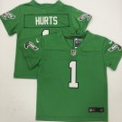 Toddler Little Kid Eagles #1 Jalen Hurts Green Football Jersey