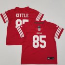 Toddler Little Kid 49ers #85 George Kittle Red Football Jersey