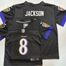 Toddler Little Kid Ravens #8 Lamar Jackson Black Football Jersey
