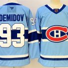 Mens Montreal Canadiens #93 Ivan Demidov Blue Reverse Retro 2.0 Premium Jersey