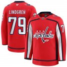 Men's Washington Capitals #79 Charlie Lindgren Red Premium Jersey