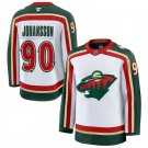 Men's Minnesota Wild #90 Marcus Johansson Fanatics White 25th Anniversary Premium Jersey
