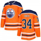 Men's Edmonton Oilers #34 Colton Dach Fanatics Orange Home Premium Jersey