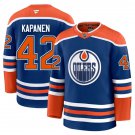 Men's Edmonton Oilers #42 Kasperi Kapanen Fanatics Home Royal Premium Jersey