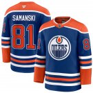 Men's Edmonton Oilers #81 Josh Samanski Fanatics Home Royal Premium Jersey