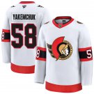 Men's Ottawa Senators #58 Carter Yakemchuk Fanatics White Away Premium Jersey