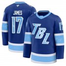 Mens Tampa Bay Lightning #17 Dominic James 2026 Stadium Series Premium Jersey Blue