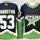 Men's Dallas Stars #53 Wyatt Johnston Black Authentic Jersey