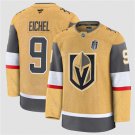 Men's Vegas Golden Knights #9 Jack Eichel Gold 2026 Stanley Cup Final Patch Jersey