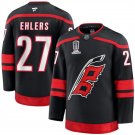 Hurricanes #27 Nikolaj Ehlers Black 2026 Stanley Cup Champions Stitched Jersey