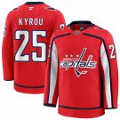 Men's Washington Capitals #25 Jordan Kyrou Fanatics Home Red Premium Jersey