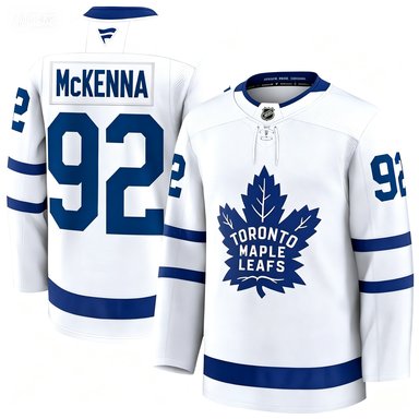 Men's Toronto Maple Leafs #92 Gavin McKenna Fanatics Away White Premium Jersey
