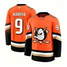 Men's The Movie The Mighty Ducks #9 Paul Kariya Fanatics Orange Home Premium Jersey
