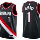 Portland Trail Blazers #1 Ja Morant Black 2026 Icon Edition Stitched Jersey