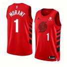 Portland Trail Blazers #1 Ja Morant Red 2026 Statement Edition Stitched Jersey
