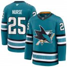Mens San Jose Sharks #25 Darnell Nurse Fanatics Home Teal Premium Jersey