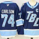 Mens Tampa Bay Lightning #74 John Carlson 2026 Stadium Series Premium Jersey Blue
